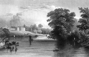 Braxted Lodge, près de Witham, Essex, gravé par Henry Wallis, 1832 - William Henry Bartlett