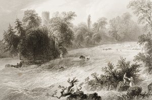 Castleconnell et rapides de Doonass, comté de Limerick, Irlande, extrait de 