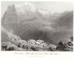 Dormeilleuse dans les Hautes Alpes - William Henry Bartlett