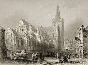 Extérieur de la cathédrale Saint-Patrick, Dublin, de 