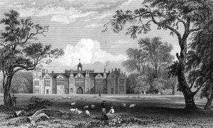 Gosfield Hall, Essex, gravé par Robert Sands, 1832 - William Henry Bartlett