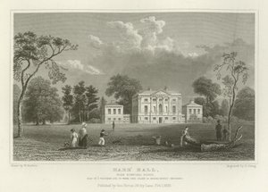 Hare Hall, près de Romford, Essex, siège de J Western, Esquire - William Henry Bartlett