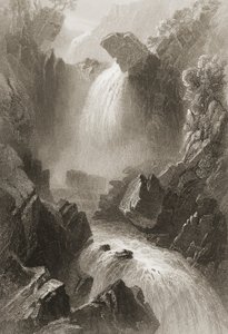 Tête de la vallée du Diable, comté de Wicklow, Irlande, de 