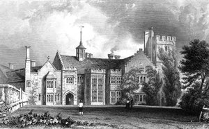 Horeham Hall, près de Thaxted, Essex, gravé par John Carr Armytage, 1831