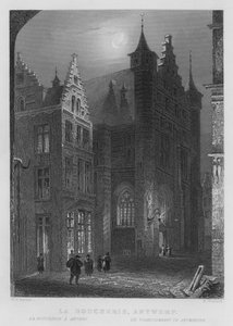 La Boucherie, Anvers (gravure) - William Henry Bartlett