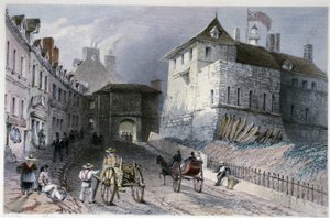 La porte Priscott à Québec, Canada - William Henry Bartlett