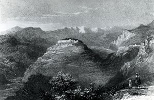 Résidence de Lady Hester Stanhope à Joon, sur le Mont Liban, 1845 - William Henry Bartlett