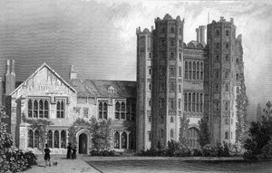 Layer Marney Tower, Essex, gravé par Henry Wallis, 1832 - William Henry Bartlett