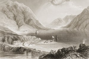 Leenane, Connemara, Comté de Galway, Irlande, de 