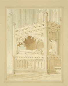 Monument à William Canynges dans St Mary Redcliffe - William Henry Bartlett