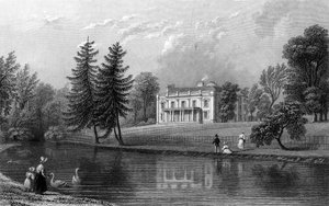 Moor Hall, près de Harlow, Essex, gravé par John Rogers, 1833 - William Henry Bartlett