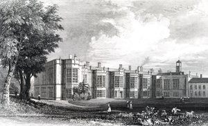 New Hall, près de Chelmsford, Essex, gravé par William Watkins, c.1832 - William Henry Bartlett