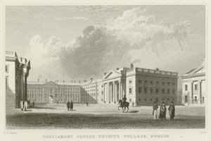 Parliament Square à Dublin - William Henry Bartlett