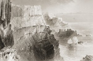 Plaiskin Cliff, près de la Chaussée des Géants, comté d