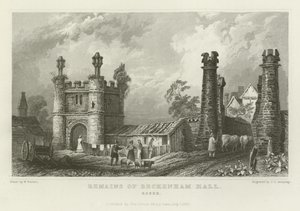 Vestiges de Beckenham Hall, Essex - William Henry Bartlett