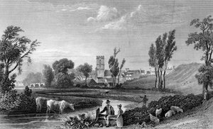 Station romaine à Chipping Hill, Witham, Essex, gravée par William Tombleson, 1832 - William Henry Bartlett