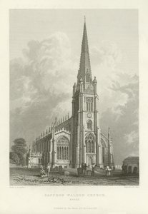 Église de Saffron Walden, Essex - William Henry Bartlett