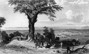 Scène de Laindon Hill, près de Horndon, Essex, gravé par Henry Wallis, 1832 - William Henry Bartlett