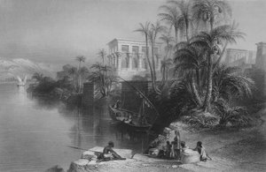 Scène sur le Nil à Philoe, au-dessus de Syene - William Henry Bartlett
