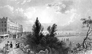 Southend Terrace, Essex, gravé par Henry Wallis, 1832 - William Henry Bartlett