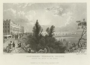 Terrasse de Southend, Essex, montrant l