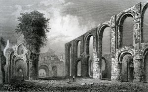 Église du prieuré de St. Botolph, Colchester, Essex, gravée par John Rogers, 1832 - William Henry Bartlett