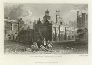 Prieuré de St Osyth, Essex - William Henry Bartlett