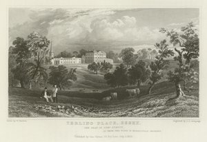 Terling Place, Essex, la résidence du général Strutt - William Henry Bartlett