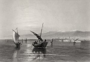 Les Balkans, Bulgarie, près de Widden, gravé par J. Godfrey - William Henry Bartlett