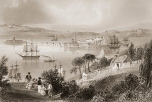 La baie de Cork (maintenant Cobh), comté de Cork, Irlande, de 