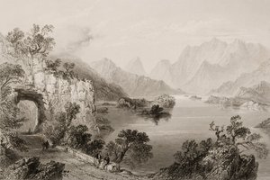 Le lac supérieur à Killarney, comté de Killarney, Irlande, de 