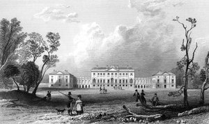 Thorndon Hall, Essex, gravé par Henry Adland, 1832 - William Henry Bartlett