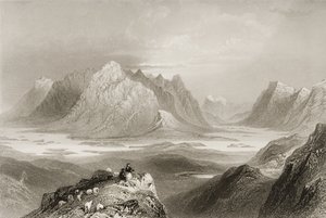 Vue de Cloonacartin Hill, Connemara, Comté de Galway, de 