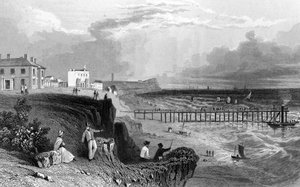 Walton on the Naze, Essex, gravé par William Tombleson, 1832 - William Henry Bartlett