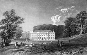 Weald Hall, Essex, gravé par John Rogers, 1833 - William Henry Bartlett