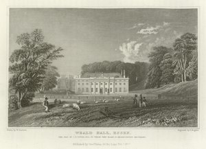 Weald Hall, Essex, la résidence de C T Tower, Esquire - William Henry Bartlett