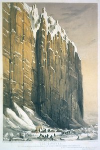 Le bivouac, cap Seppings, gravé par Charles Haghe, publié en 1850