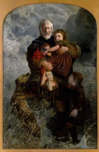 Massacre de Glencoe, Réfugiés / Peinture de W.H.Fisk - William Henry Fisk