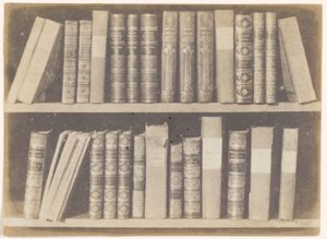 Scène dans une bibliothèque, planche VIII de The Pencil of Nature