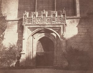 Une porte ancienne, Magdalen College, Oxford - William Henry Fox Talbot