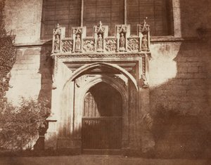 Porte ancienne, Magdalen College, Oxford, 1843 - William Henry Fox Talbot