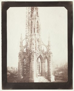 Monument Scott en construction - William Henry Fox Talbot