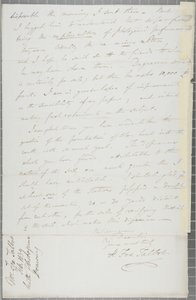 Lettre signée de William Henry Fox Talbot à James David Forbes, 1839