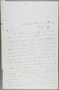 Lettre signée de William Henry Fox Talbot à James David Forbes, 1839