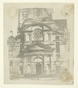 St. Étienne du Mont, Façade - William Henry Fox Talbot