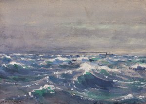 Sur le vapeur Bremen, au large de la Nouvelle-Écosse, 1880