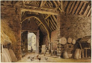 Un intérieur de grange