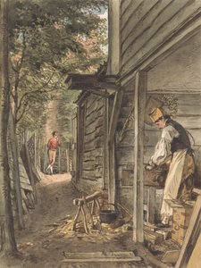 Le charpentier du Dr Munro au travail - William Henry Hunt