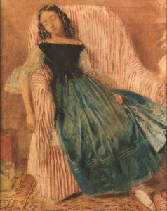 Fille endormie sur une chaise - William Henry Hunt