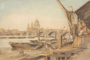 Cathédrale Saint-Paul et pont de Blackfriars - William Henry Hunt